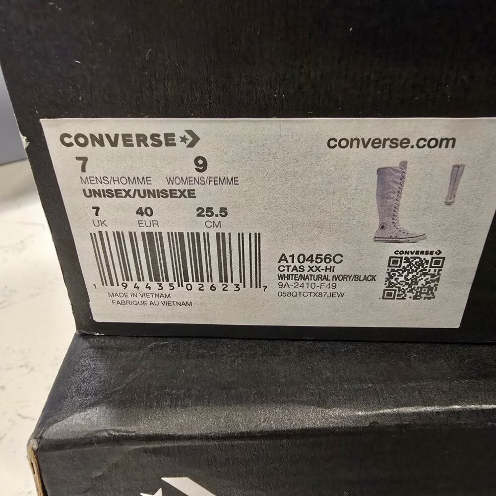 CONVERSE Chuck Taylor All Star XX-Hi High Top Canvas Knee Hi Women's Size 9 NEW - Picture 9 of 13